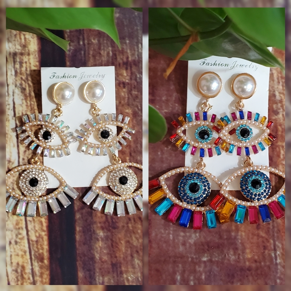 Evil eye earrings bundle